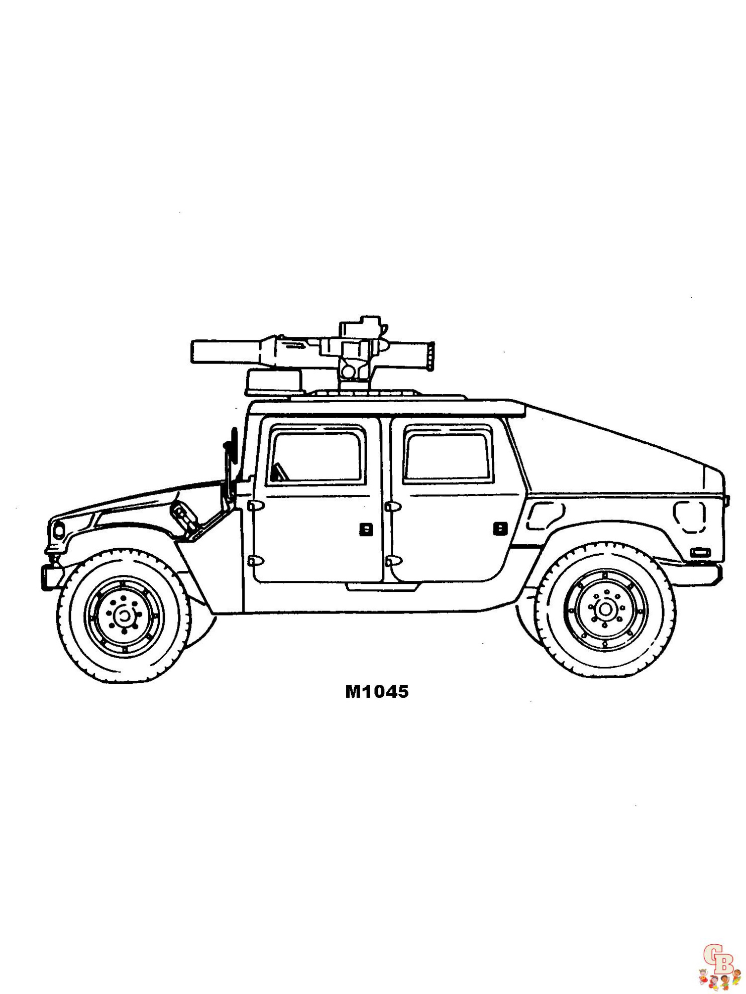 Leger Hummer Kleurplaat