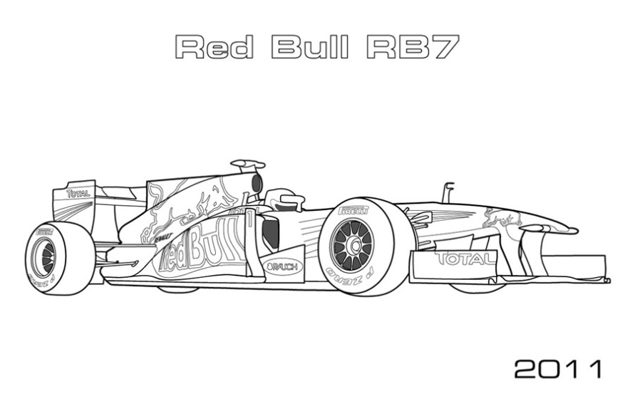 Lotus 2012 E20 formula 1 Auto Kleurplaat