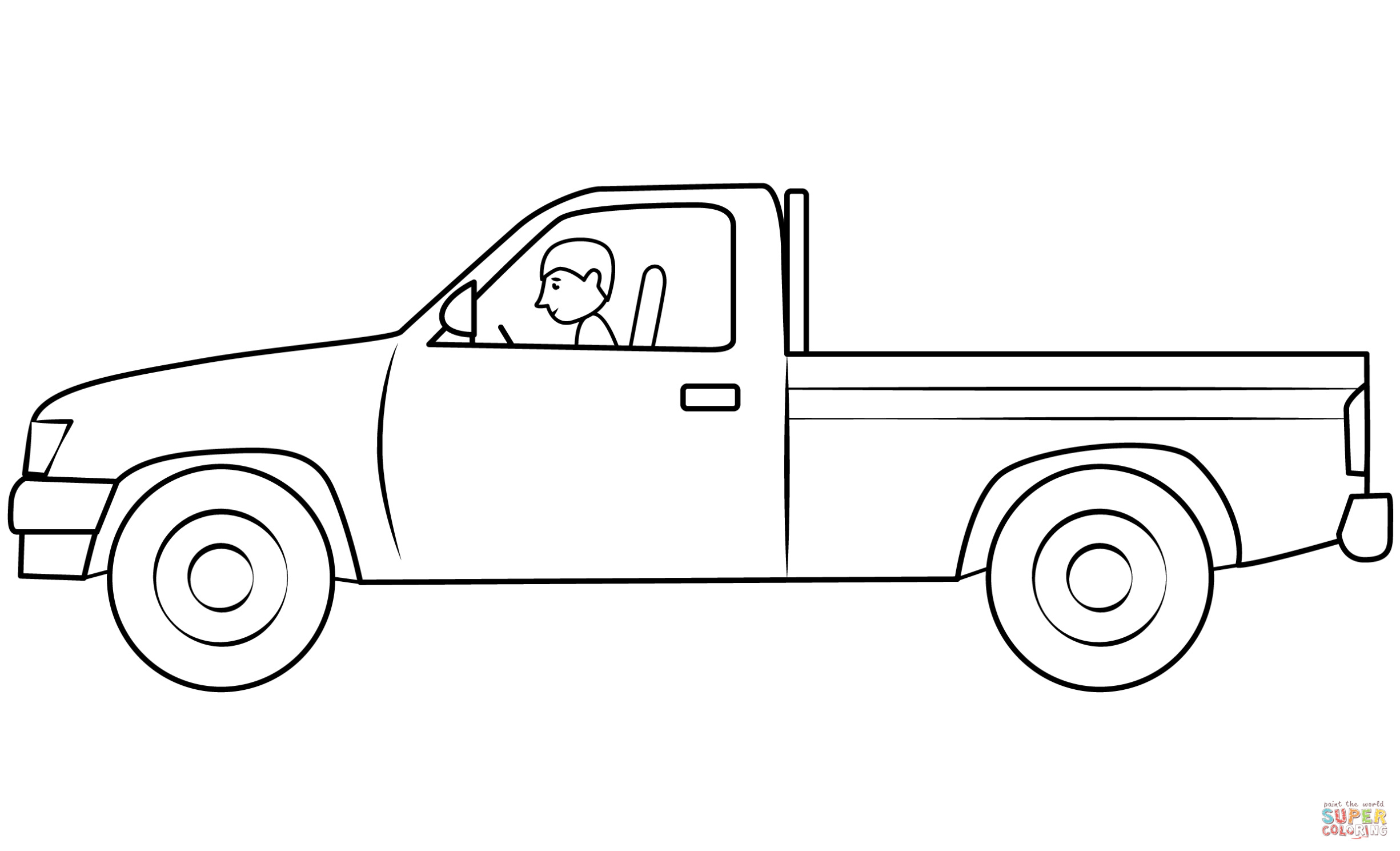 Mazda B-series Pickup Truck Kleurplaat