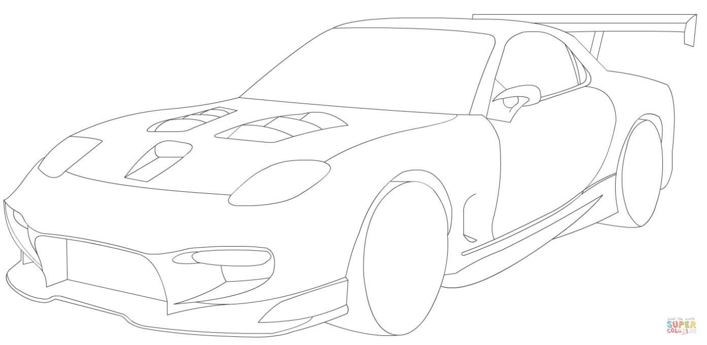 Mazda Furai Kleurplaat