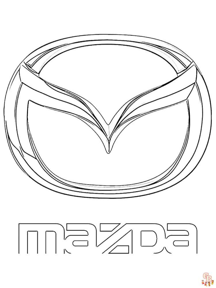 Mazda Logo Kleurplaat