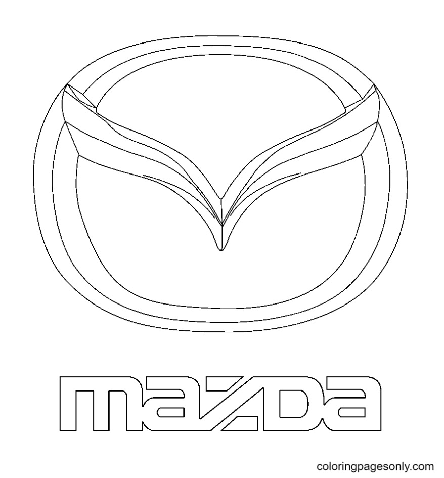 Mazda Logo Kleurplaat