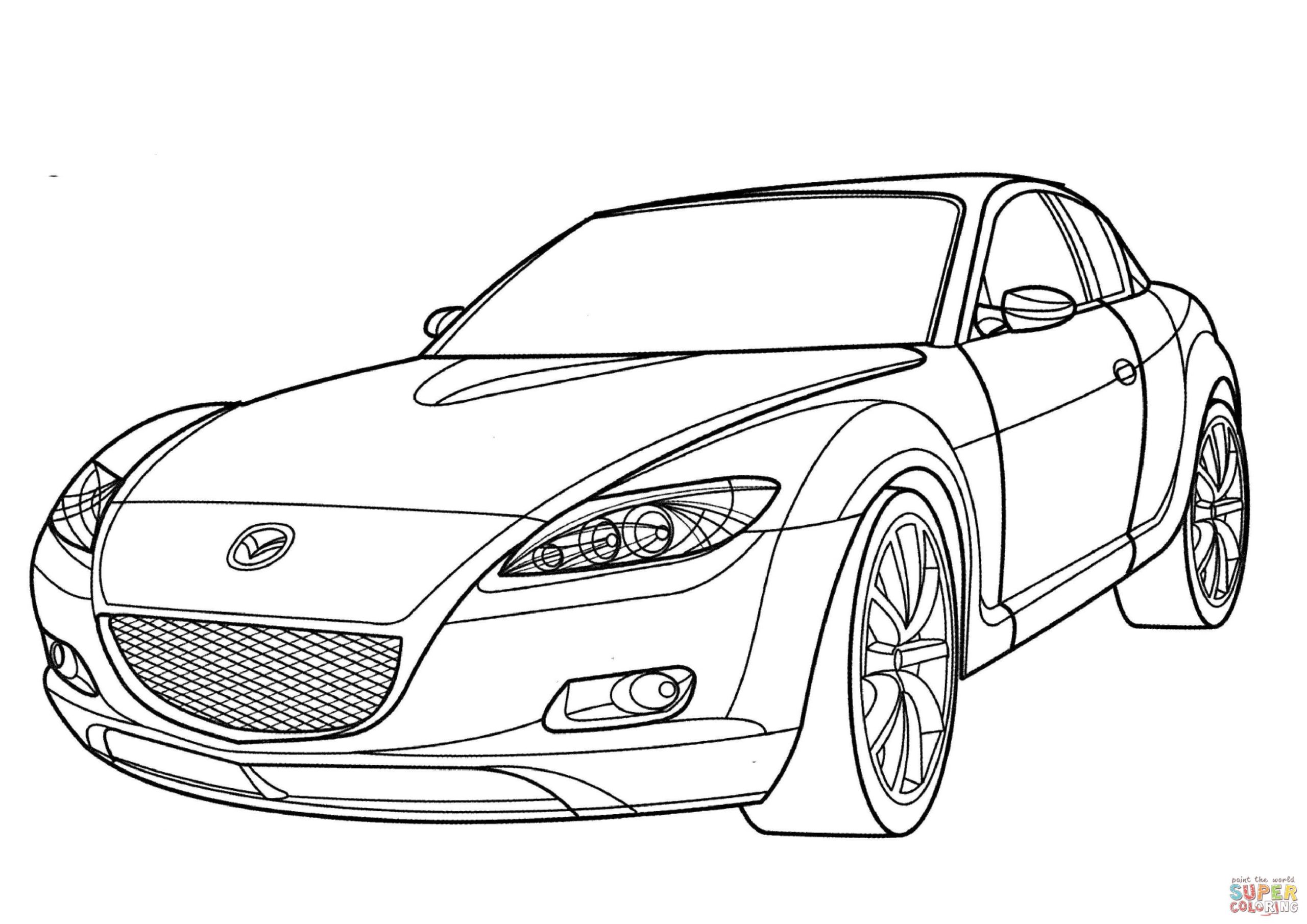 Mazda Mx-5 Kleurplaat