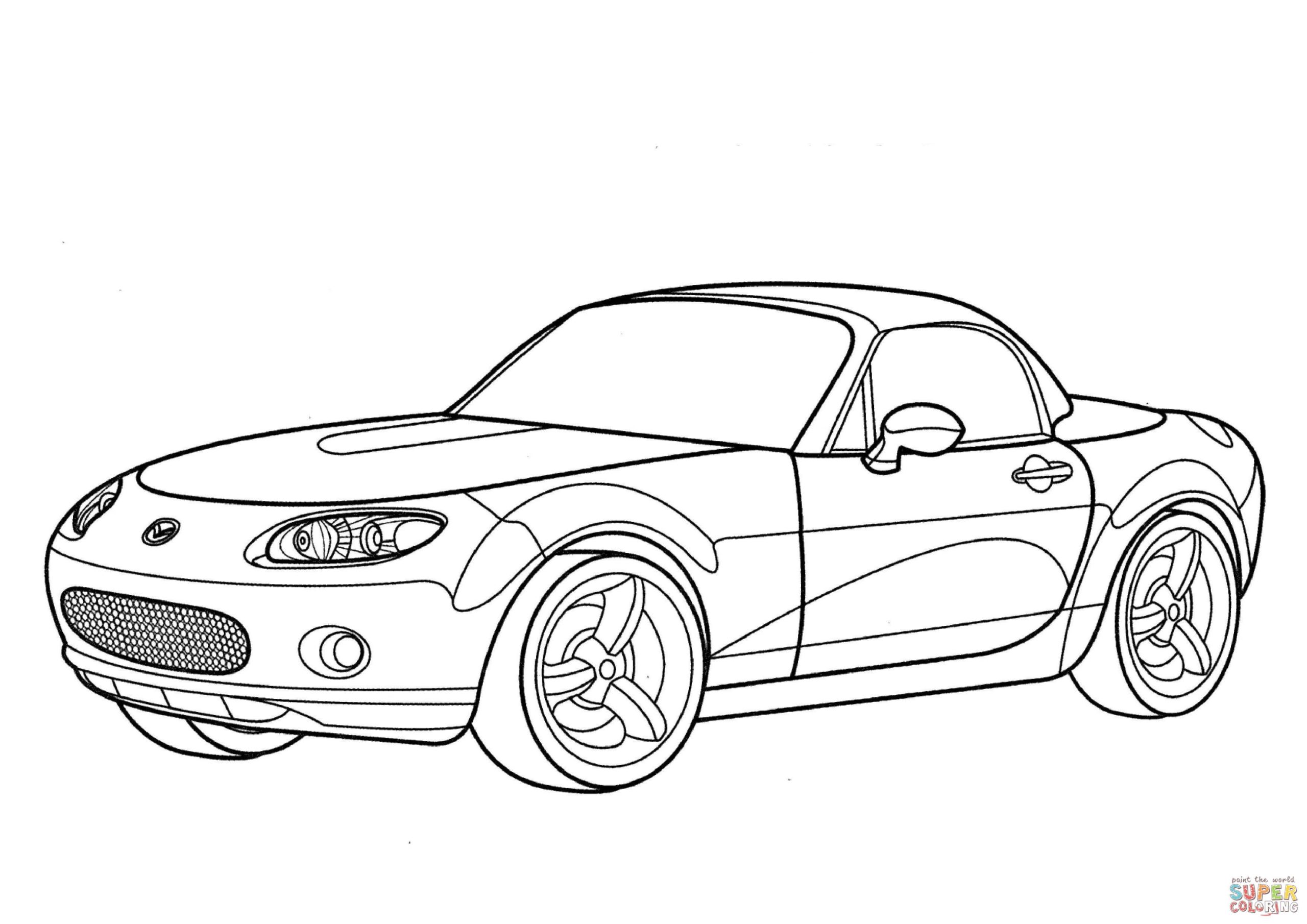 Mazda Mx-5 Kleurplaat