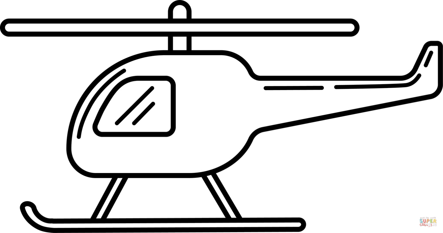 Medische Helikopter Kleurplaat