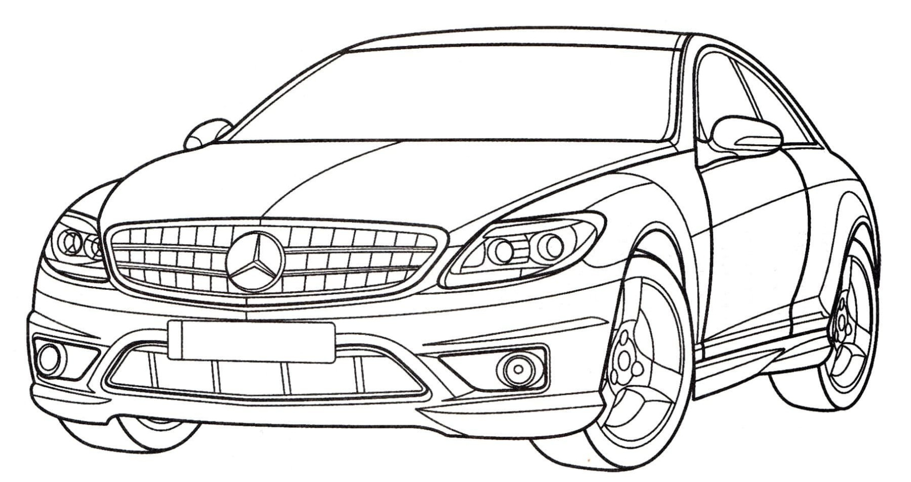 Mercedes 540k Kleurplaat