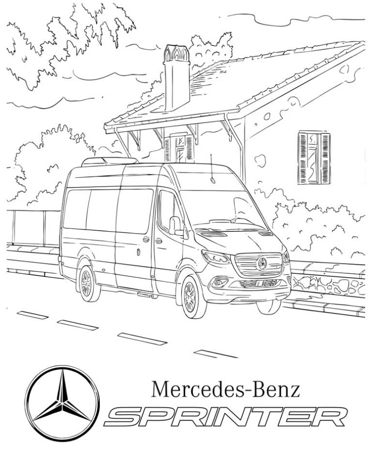 Mercedes A Klasse Kleurplaat