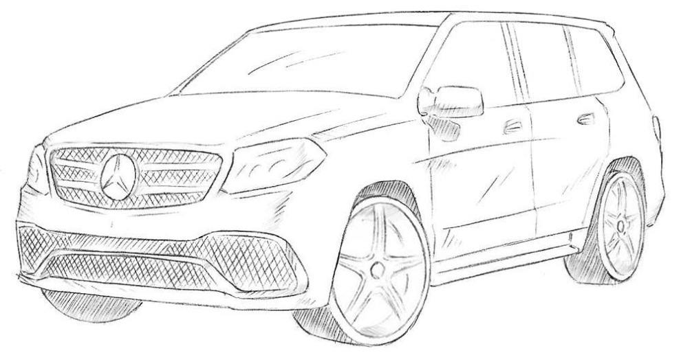 Mercedes-benz C-klasse Wagon Kleurplaat