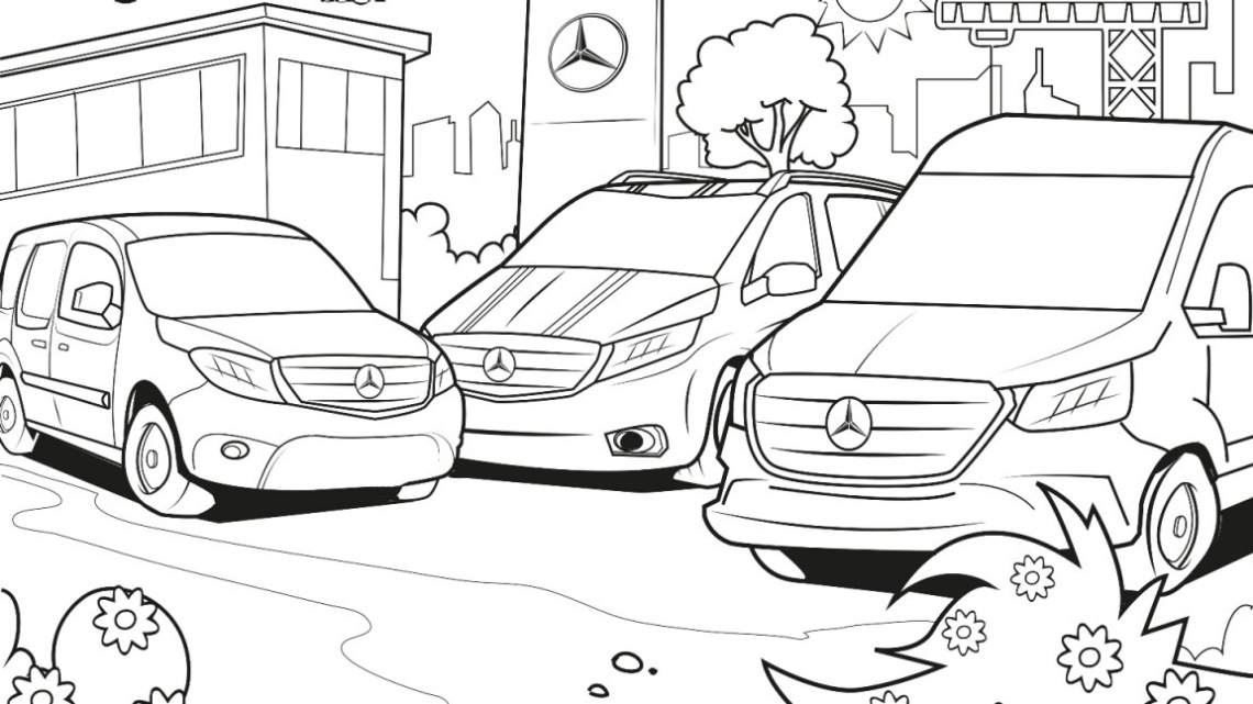 Mercedes Benz M Klasse Kleurplaat