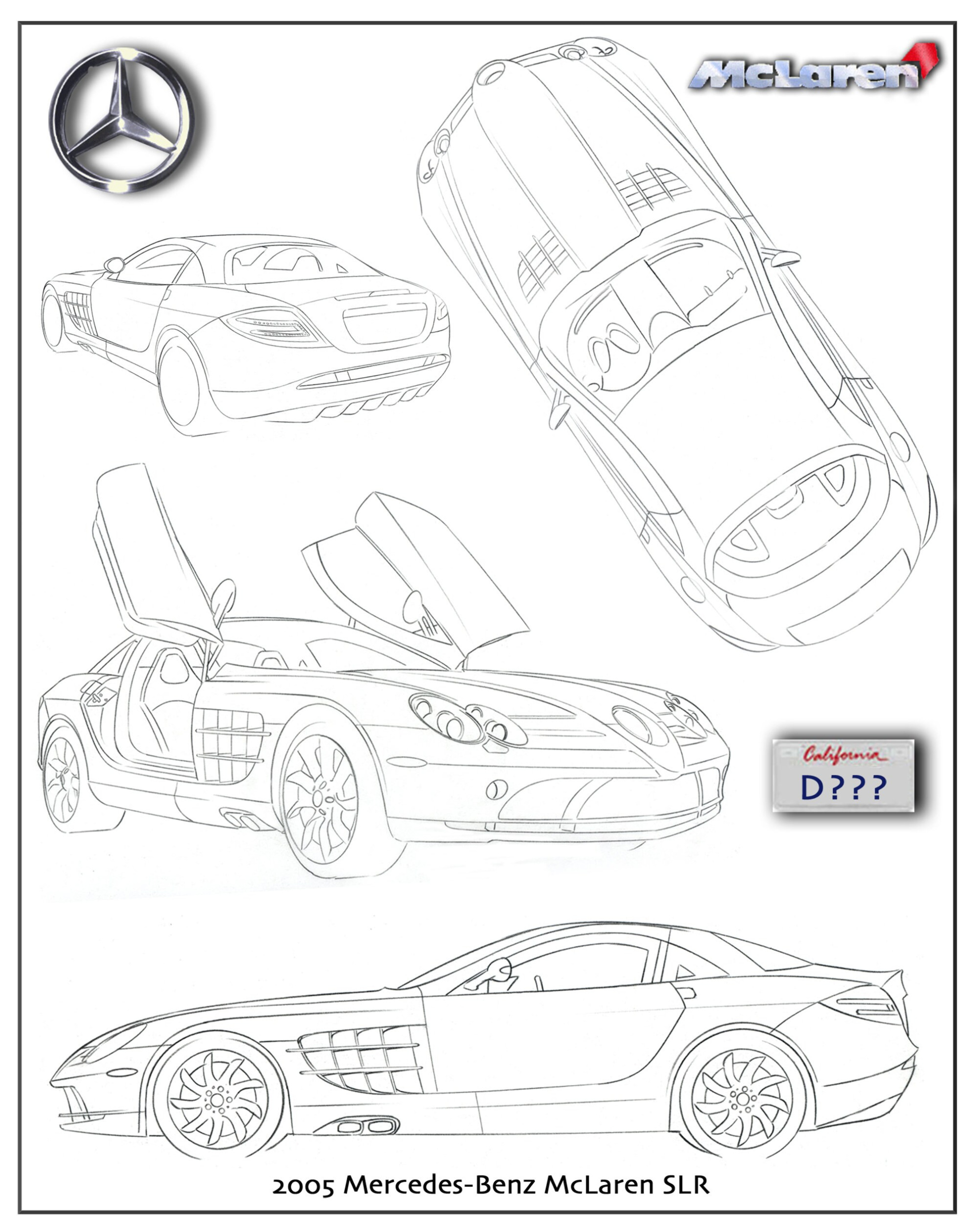 Mercedes-benz Slr Mclaren Kleurplaat