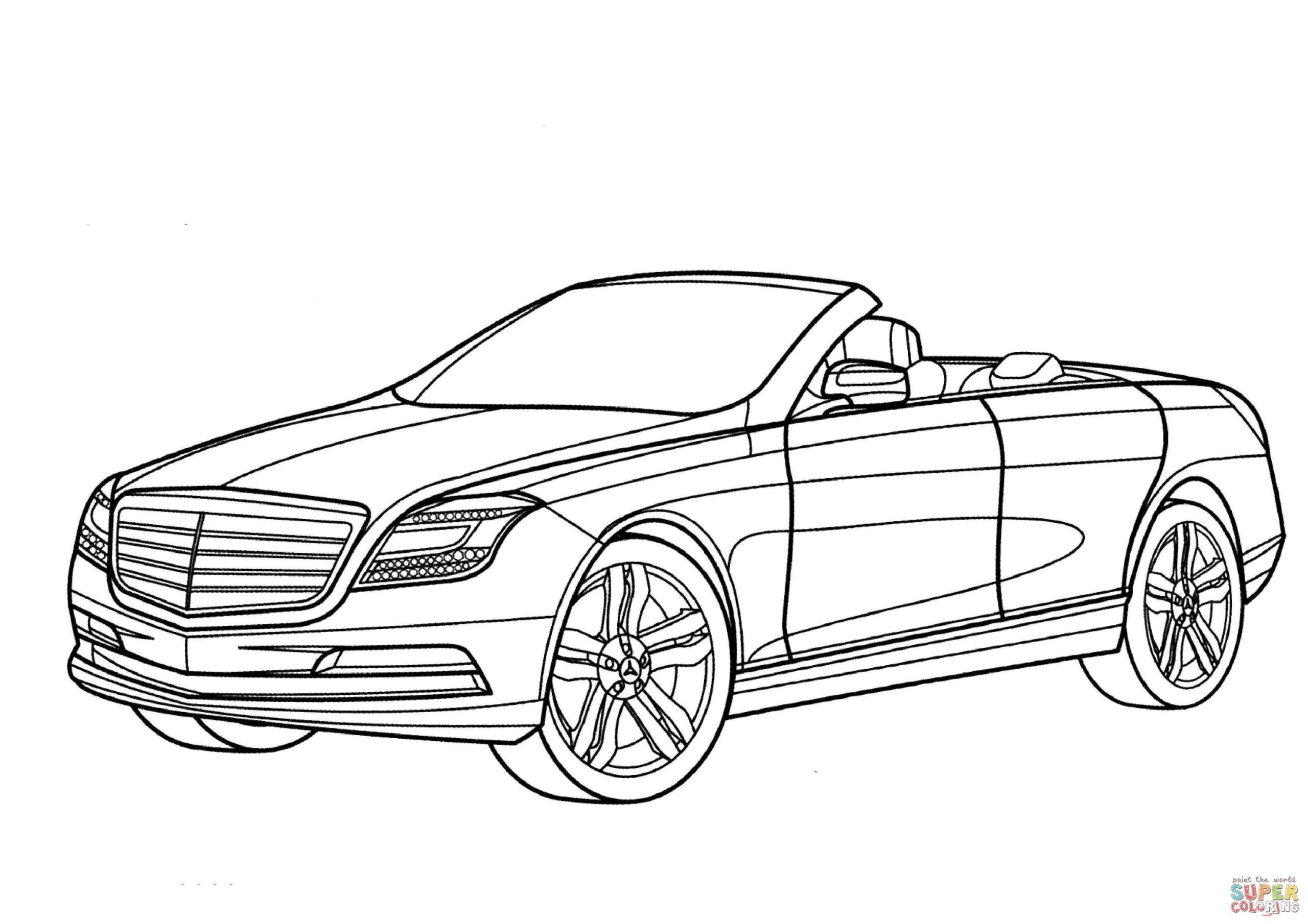 Mercedes-benz Sls Amg Kleurplaat