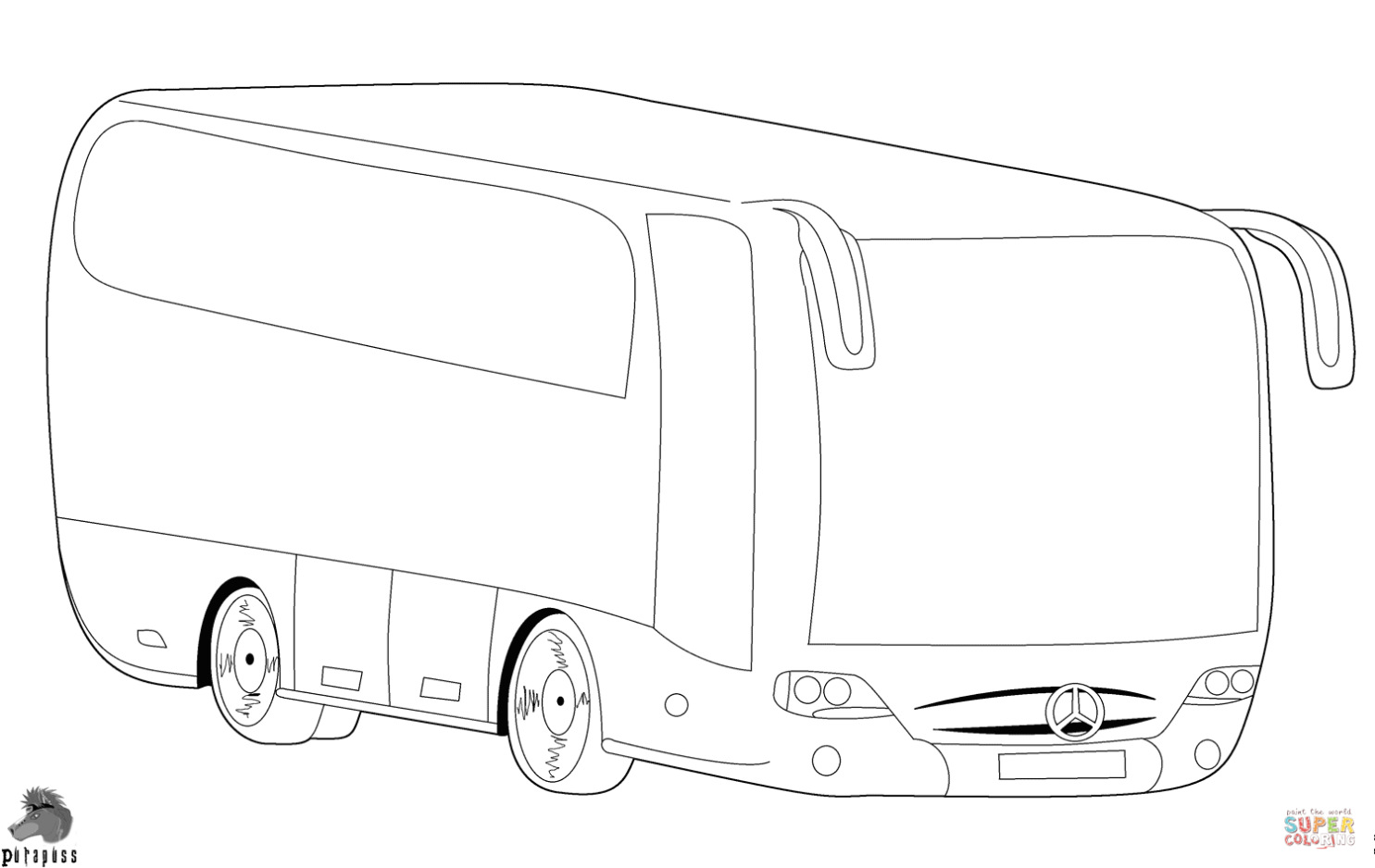 Mercedes Bus Kleurplaat