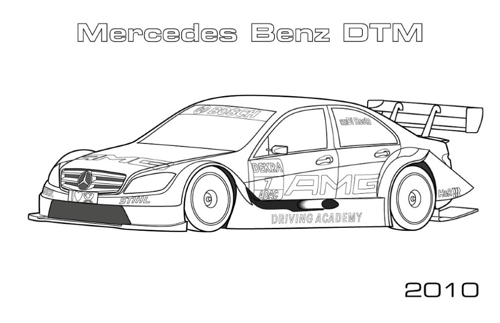 Mercedes C63 Amg Kleurplaat
