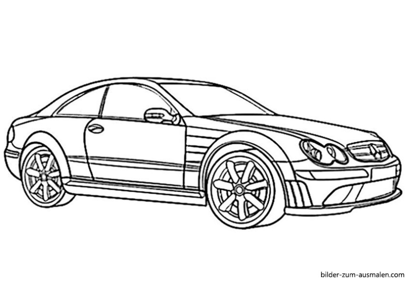 Mercedes Clk Klasse Kleurplaat