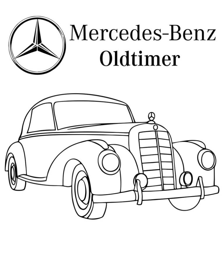 Mercedes E Klasse Kleurplaat