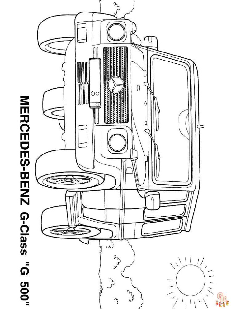 Mercedes Glk Klasse Kleurplaat