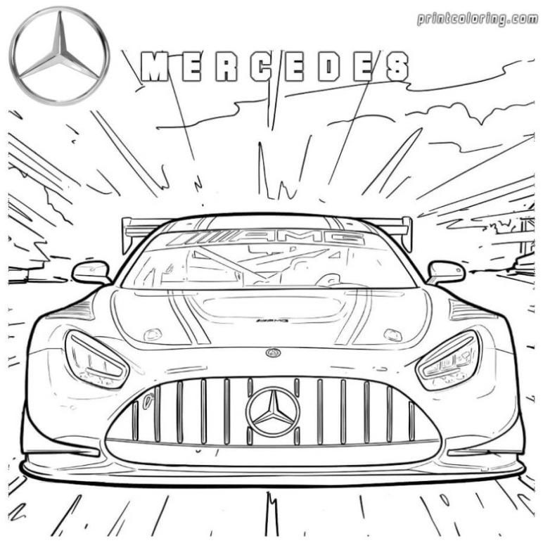 Mercedes Glk Klasse Kleurplaat