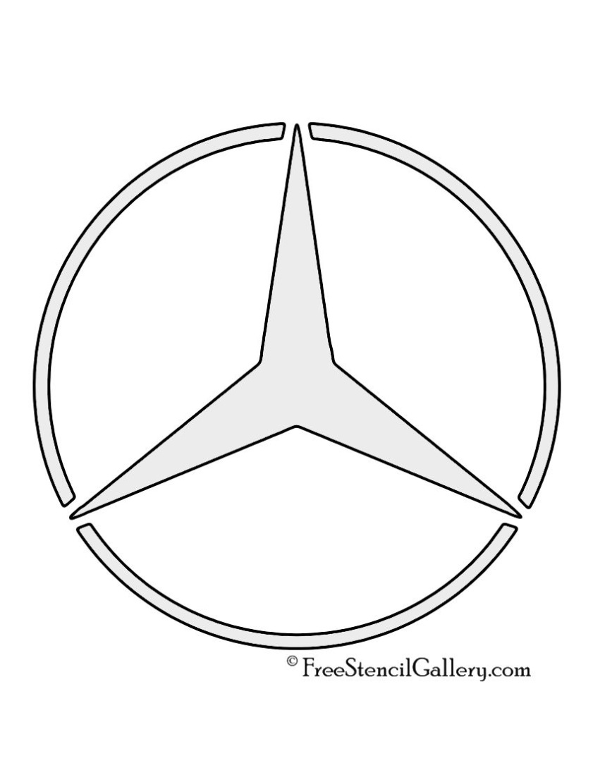 Mercedes Logo Kleurplaat