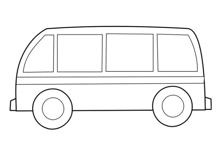 Minibus Kleurplaat