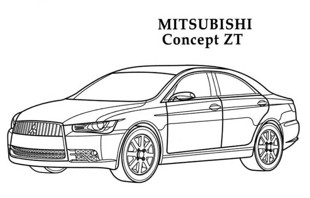 Mitsubishi Concept Zt Kleurplaat