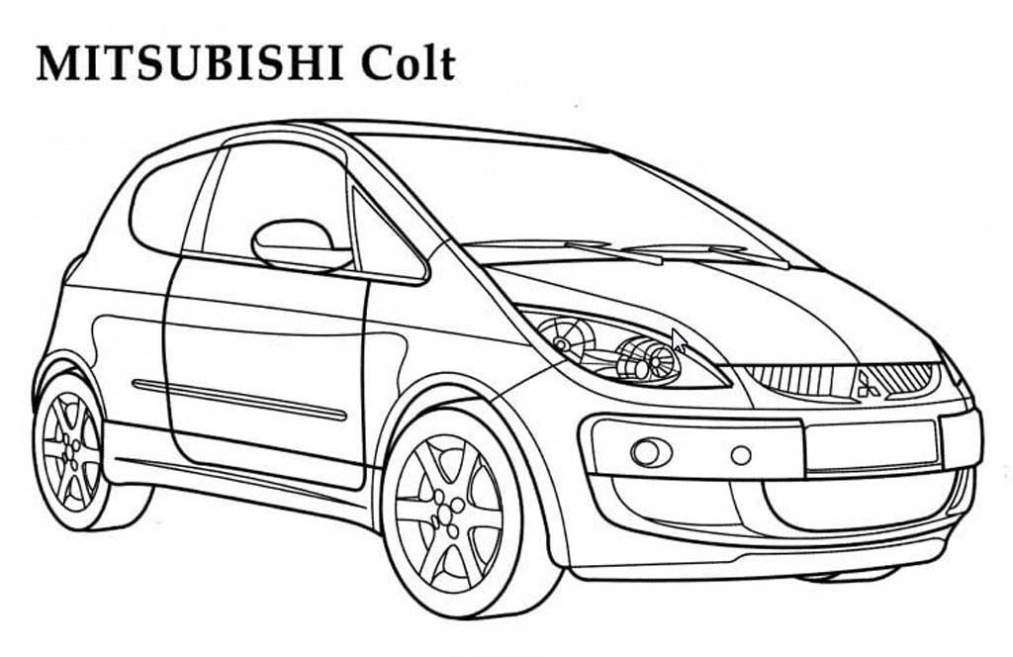 Mitsubishi Lancer Evolution Wagon Gt Kleurplaat