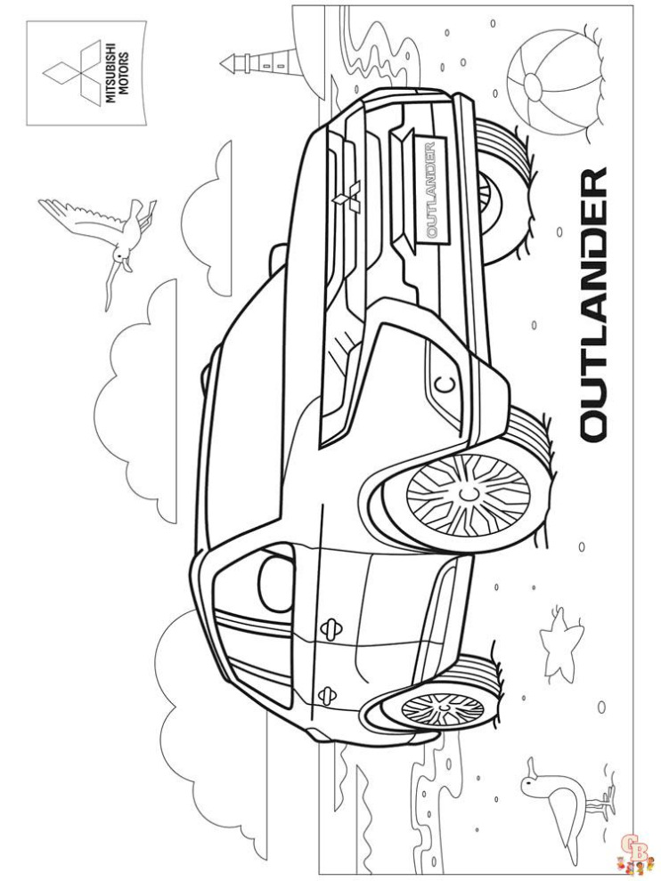 Mitsubishi Outlander Kleurplaat