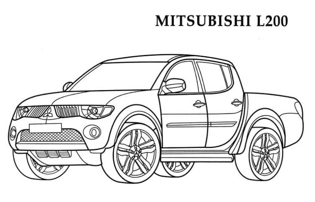 Mitsubishi Raider Xls Kleurplaat