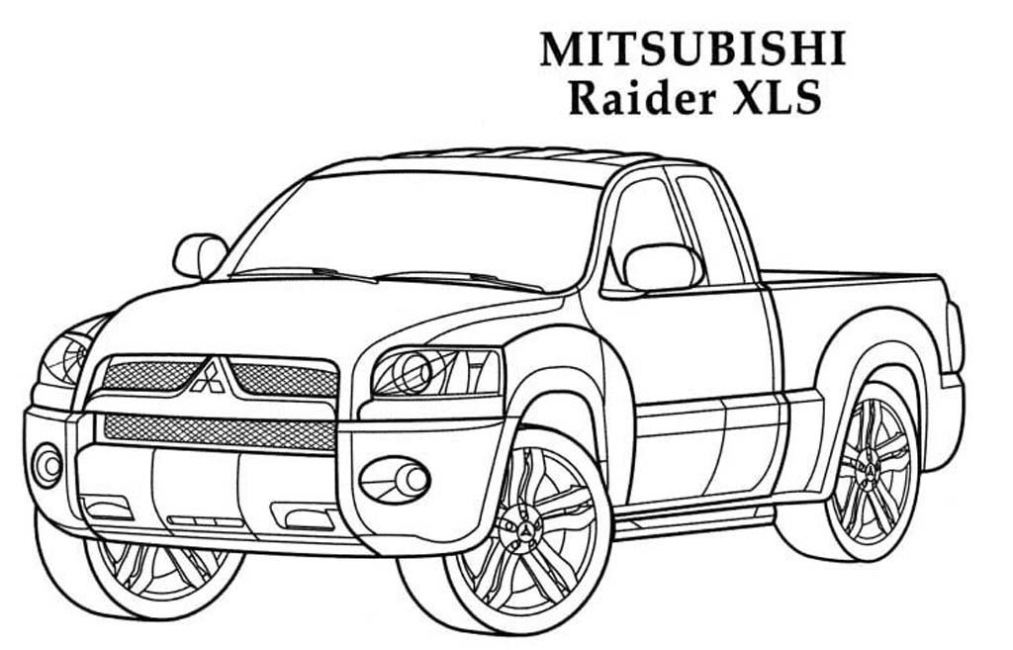 Mitsubishi Raider Xls Kleurplaat