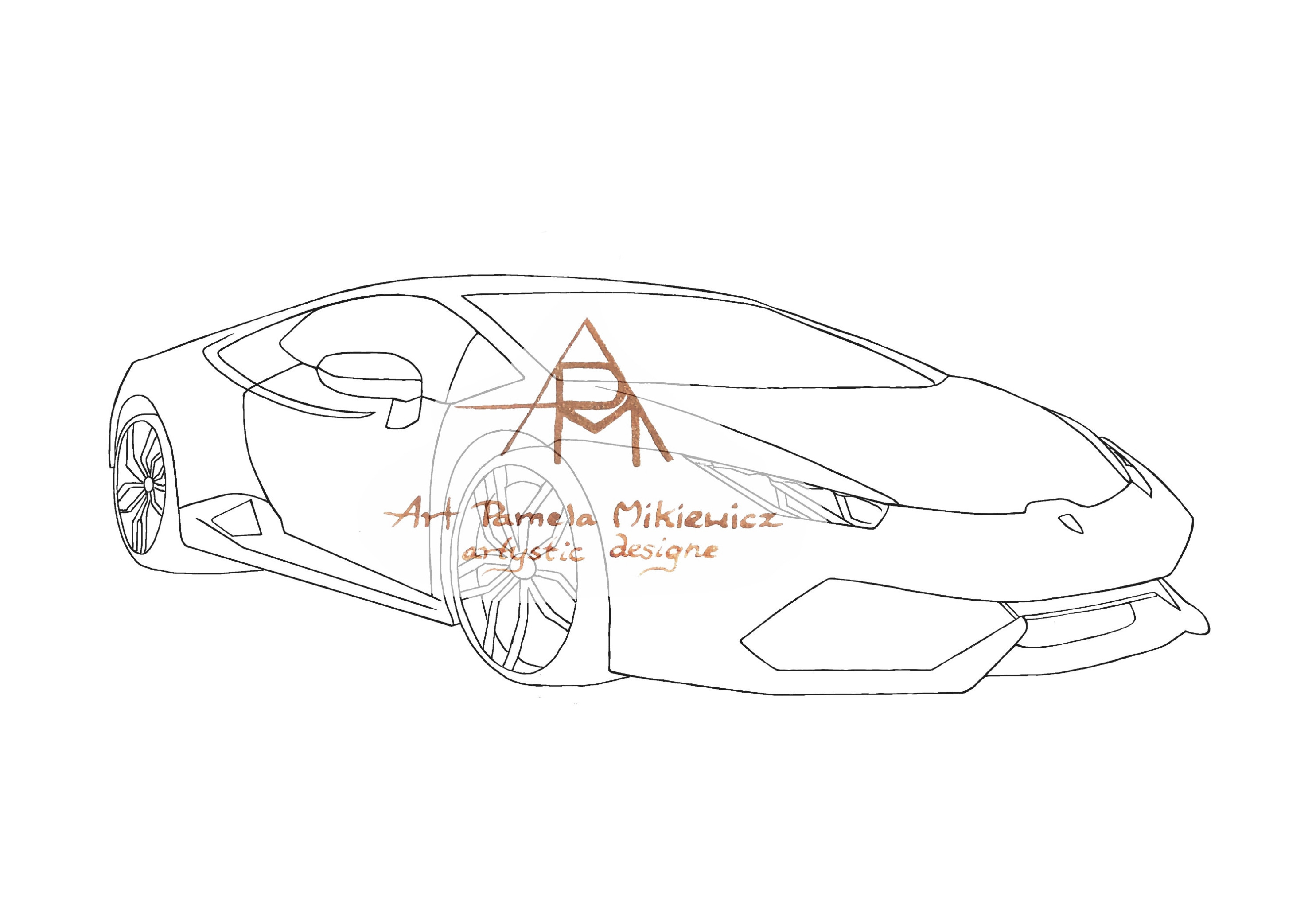 Moelijk Lamborghini Kleurplaat