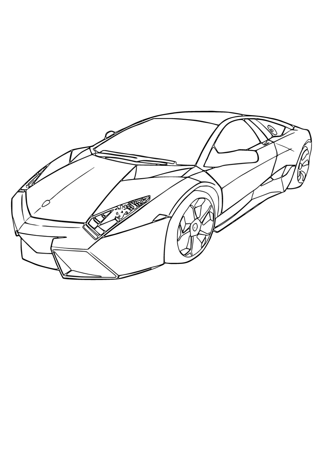 Moelijk Lamborghini Kleurplaat