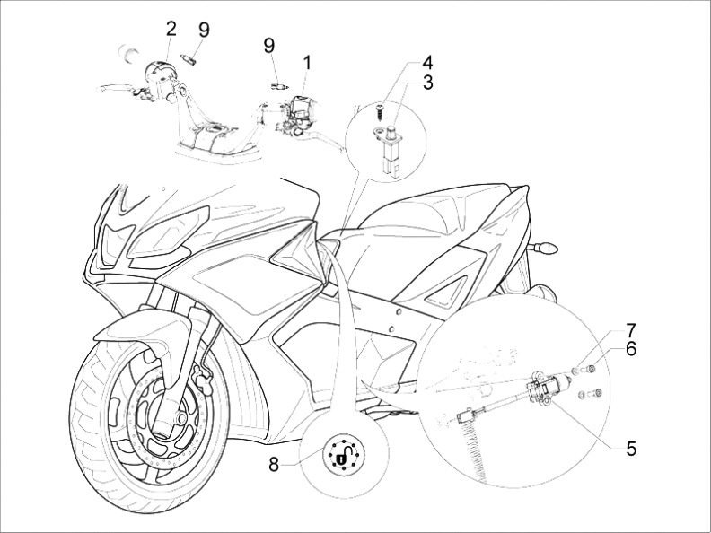 Moto Guzzi Kleurplaat