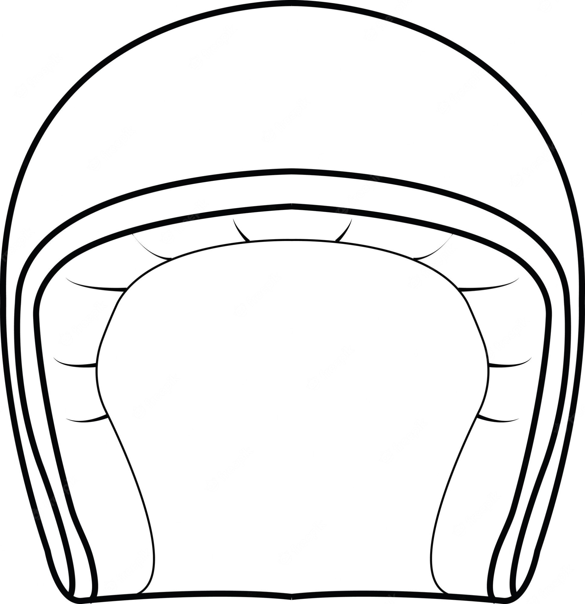 Motorhelm Kleurplaat