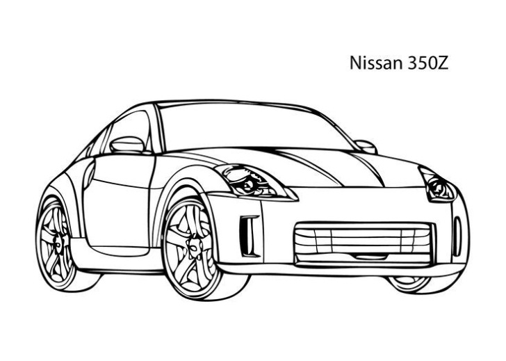 Nissan 350z Kleurplaat