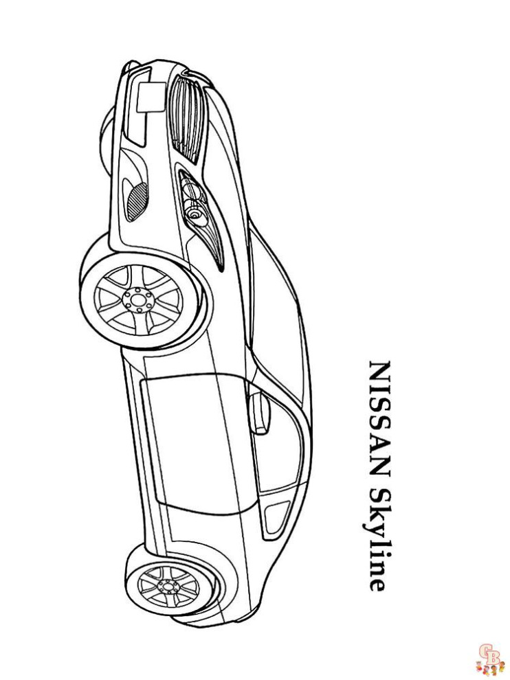 Nissan Gtr Kleurplaat