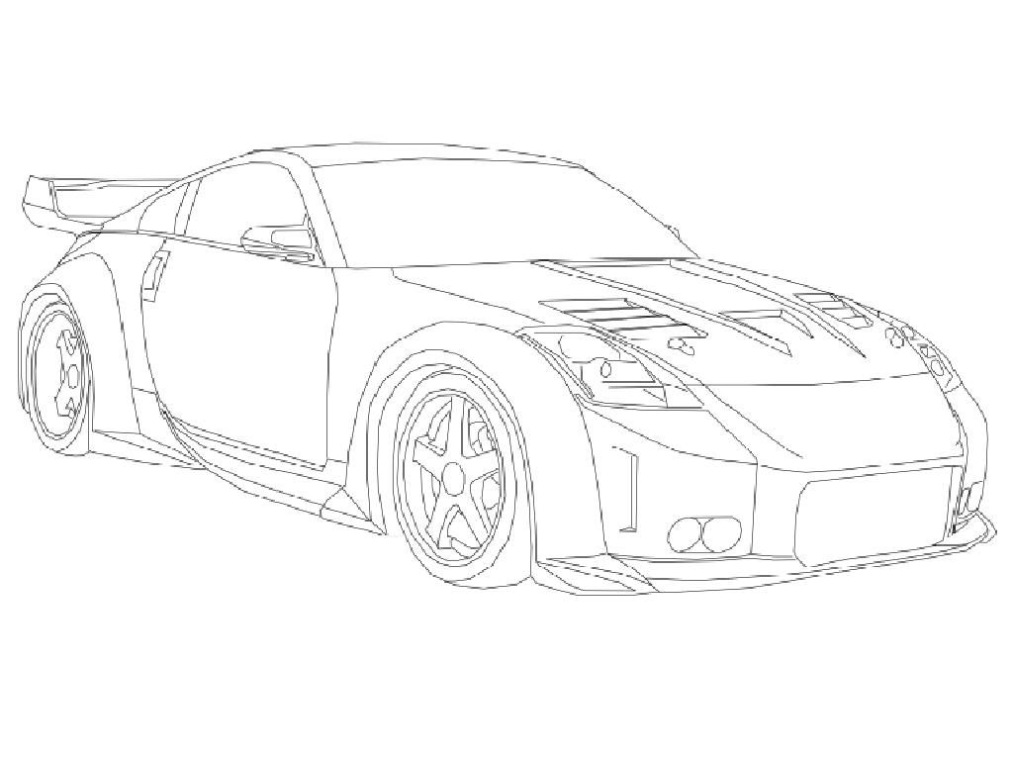Nissan Gtr Kleurplaat