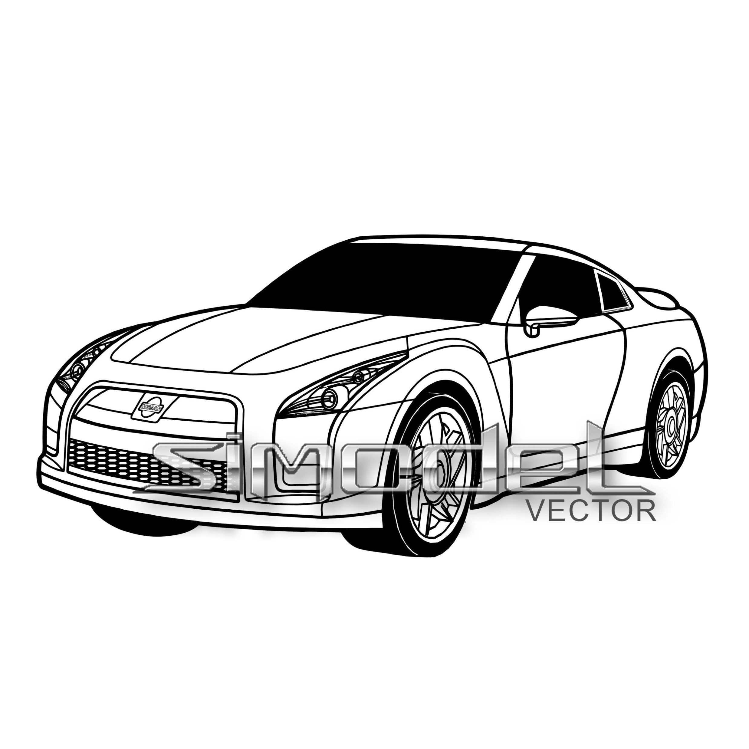 Nissan Intima Kleurplaat