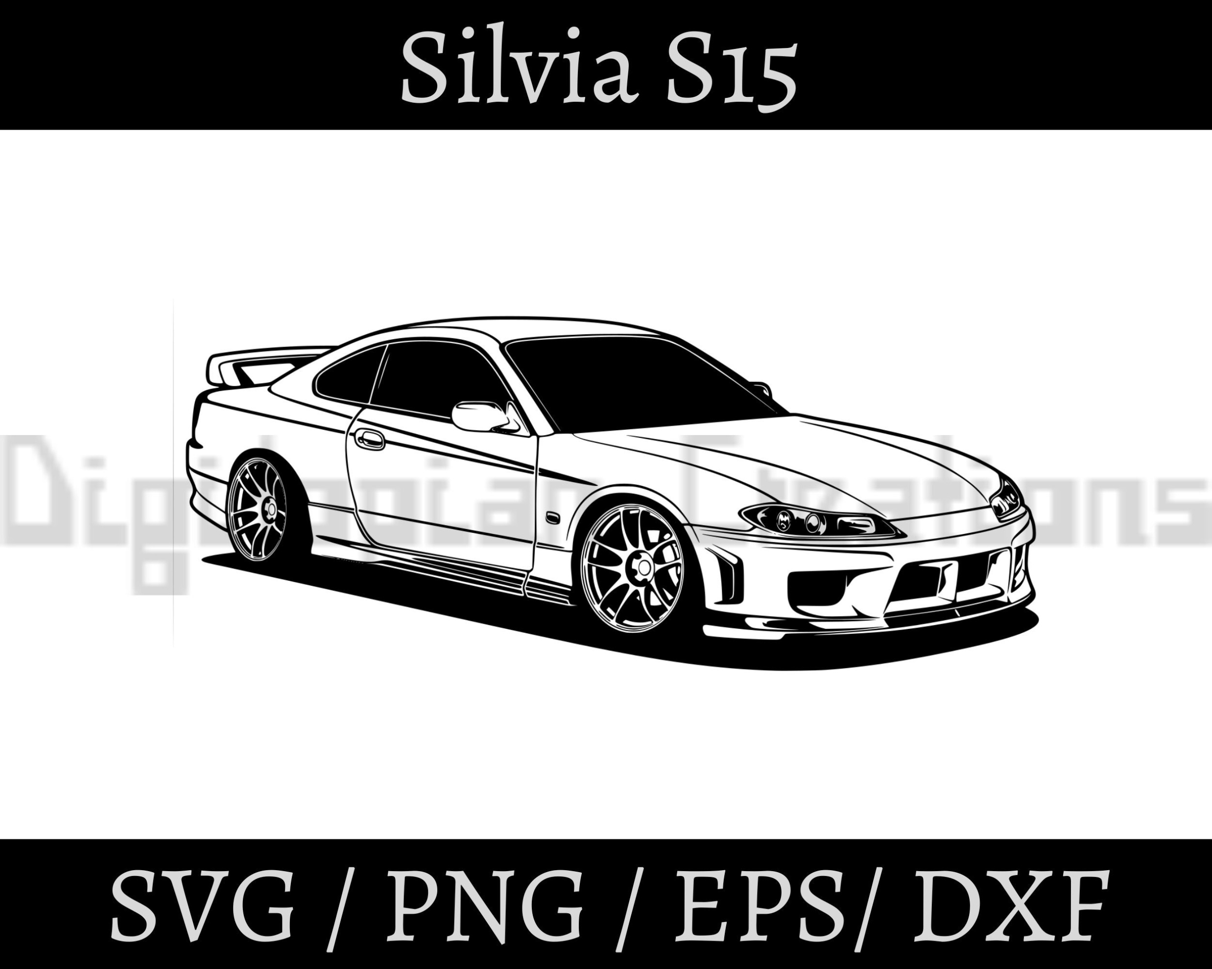 Nissan Silvia S15 Kleurplaat