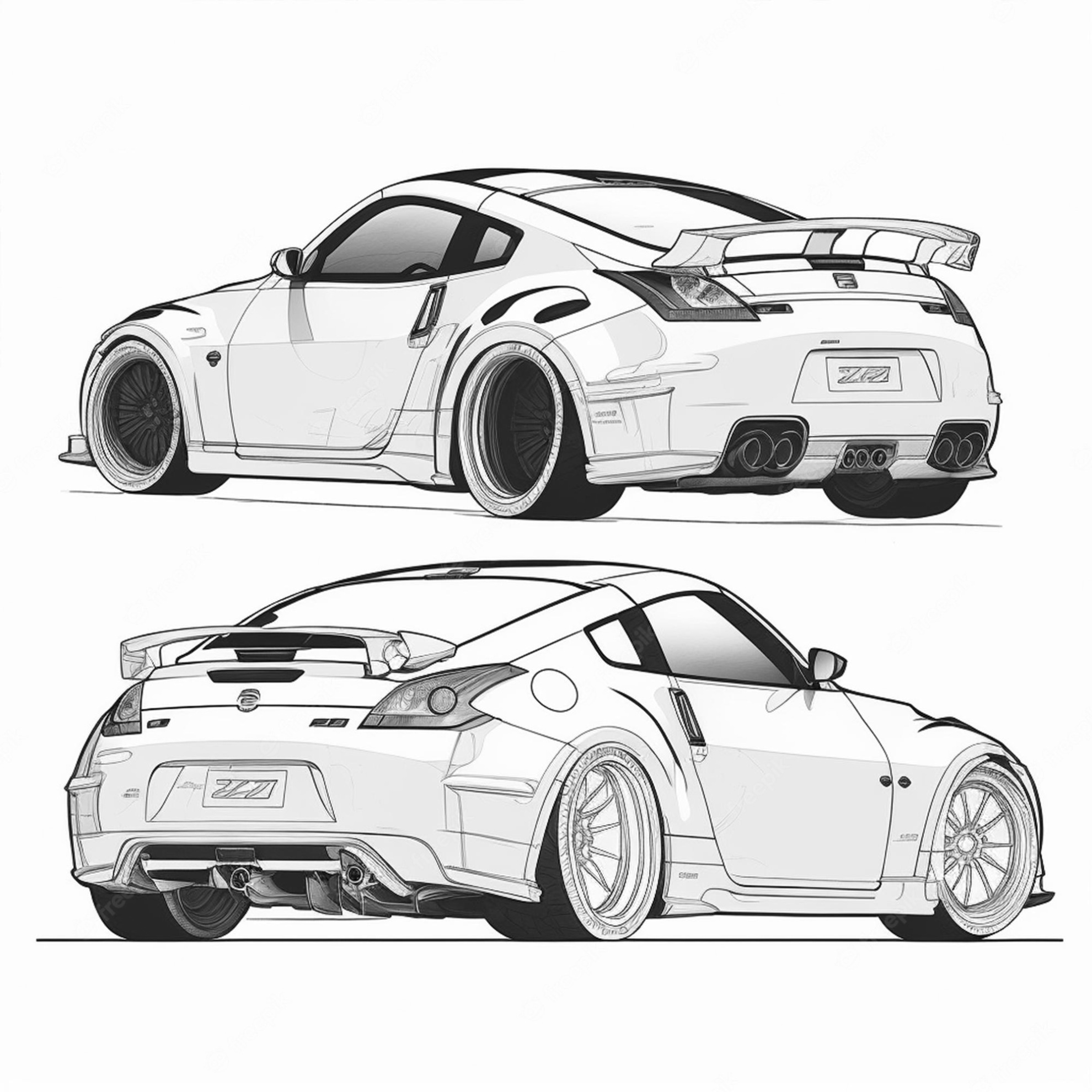 Nissan Skyline R32 Kleurplaat