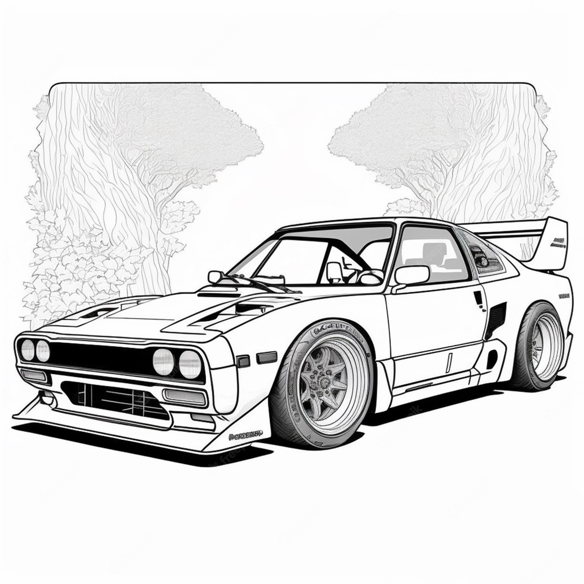 Nissan Skyline R32 Kleurplaat