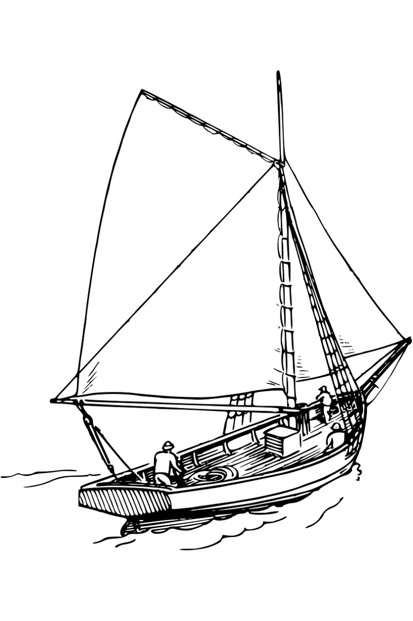 Nordland Boat Kleurplaat