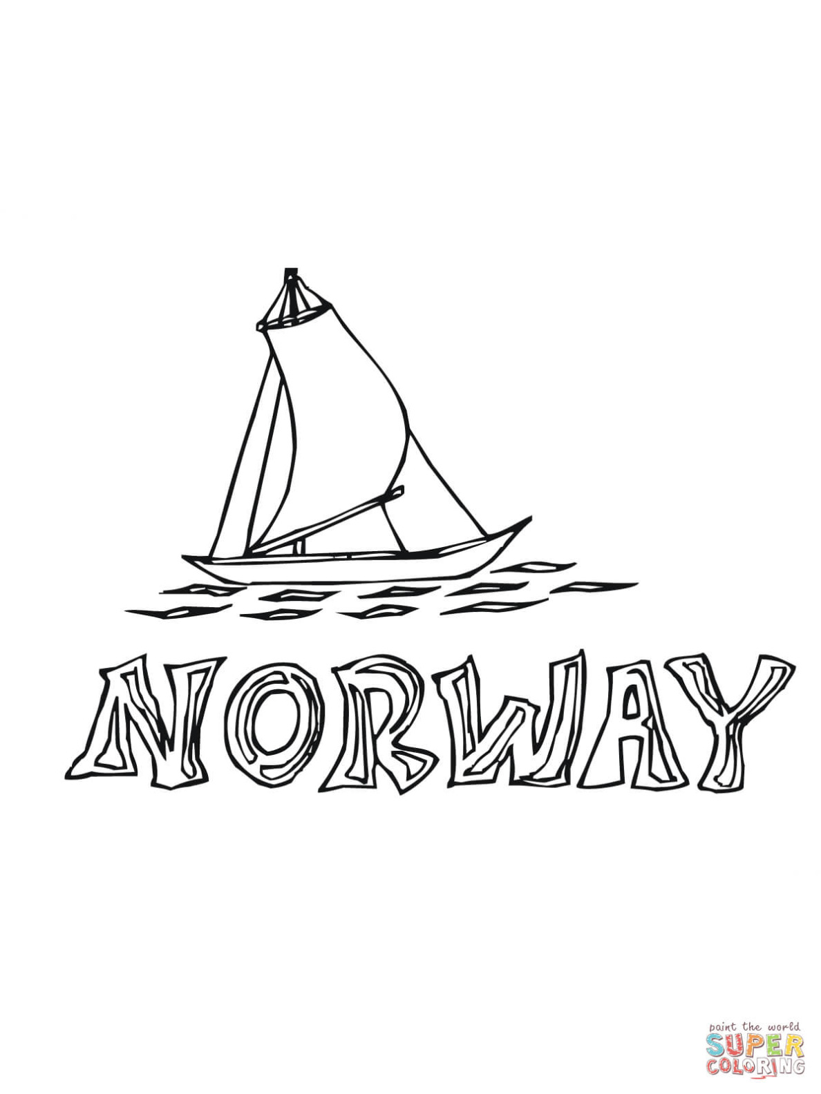 Nordland Boat Kleurplaat