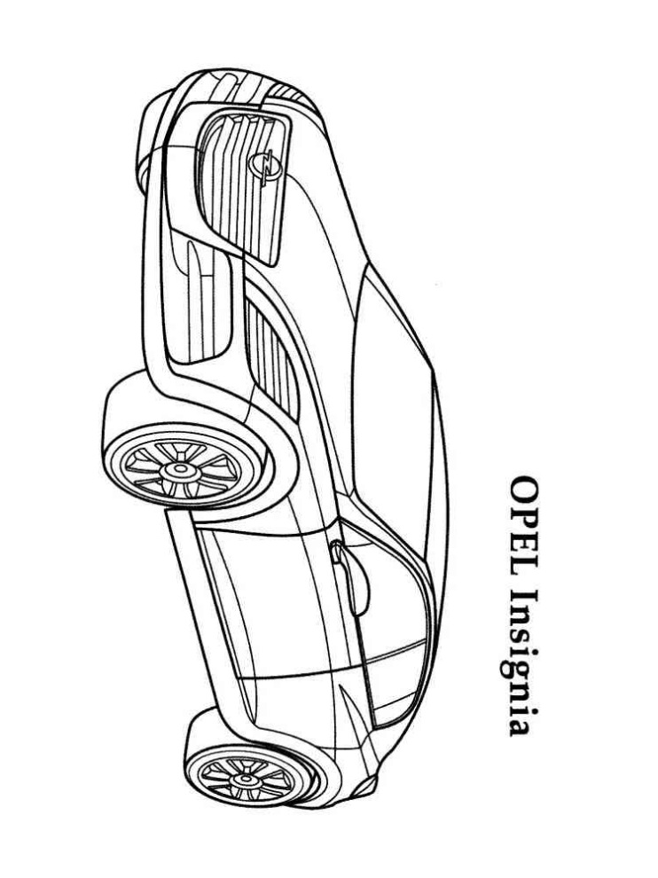 Opel Insignia Kleurplaat