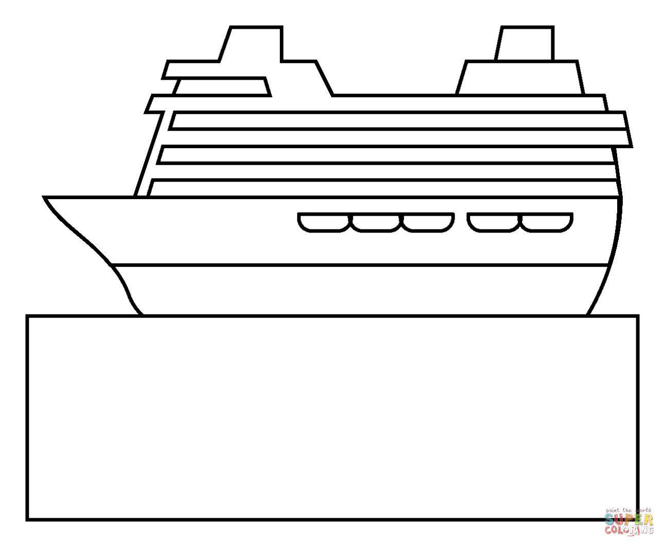 Passagiersschip Kleurplaat