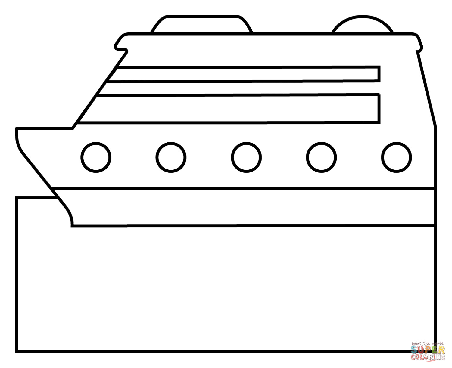Passagiersschip Kleurplaat