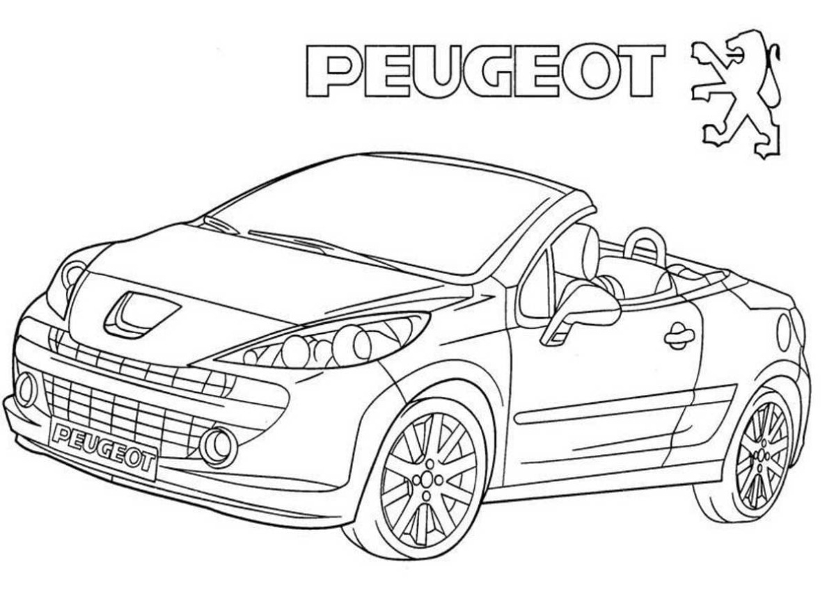 Peugeot 207 Sw Kleurplaat