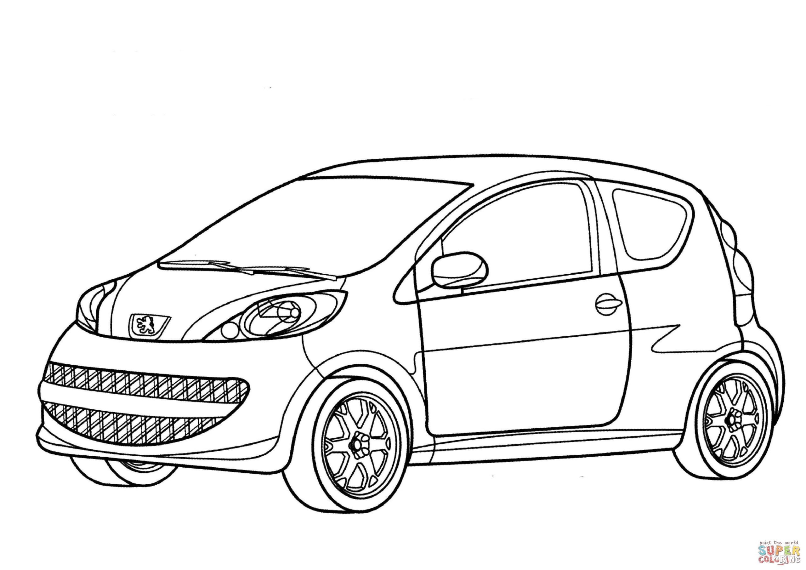 Peugeot 3008 Kleurplaat