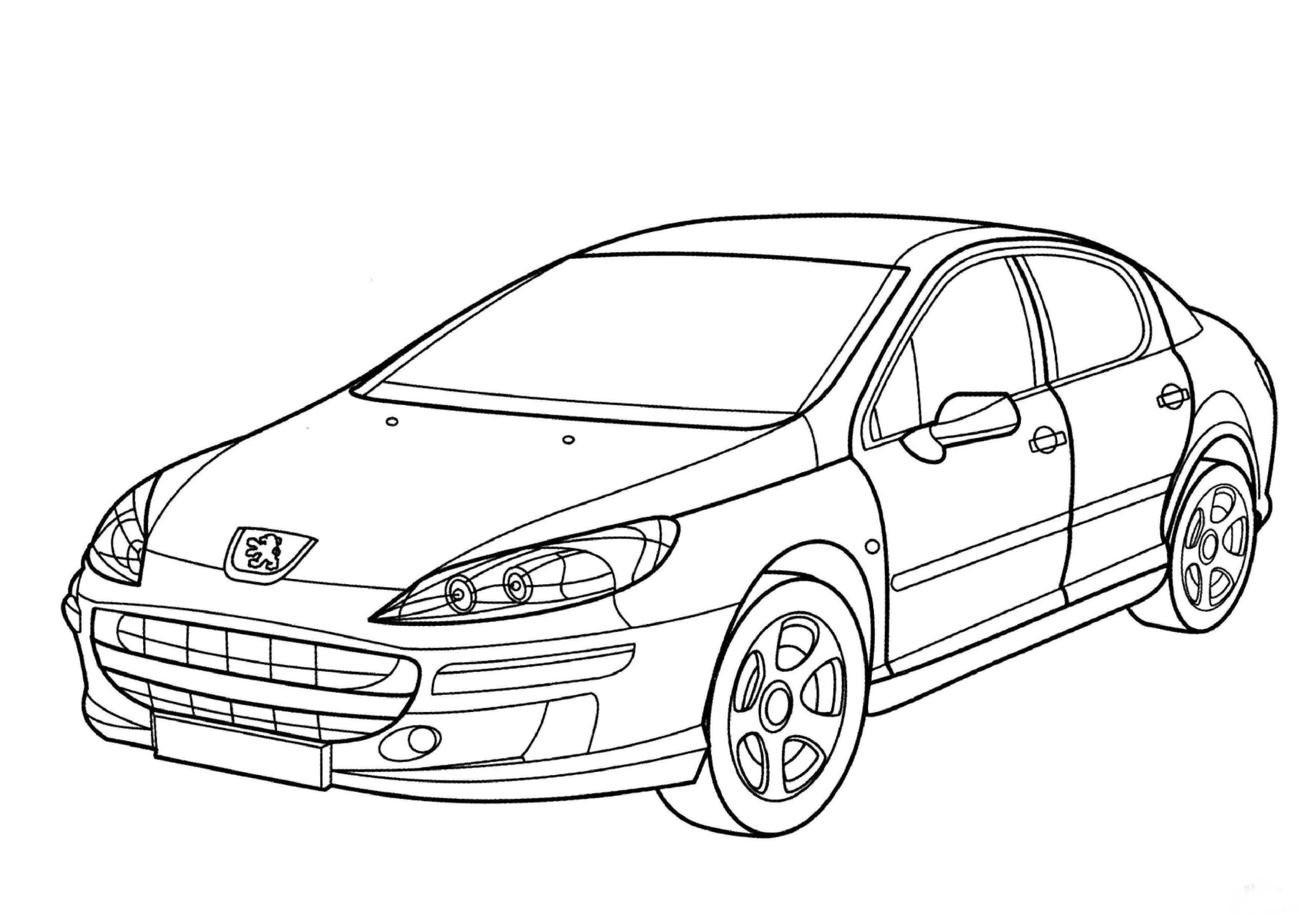 Peugeot 4007 Kleurplaat