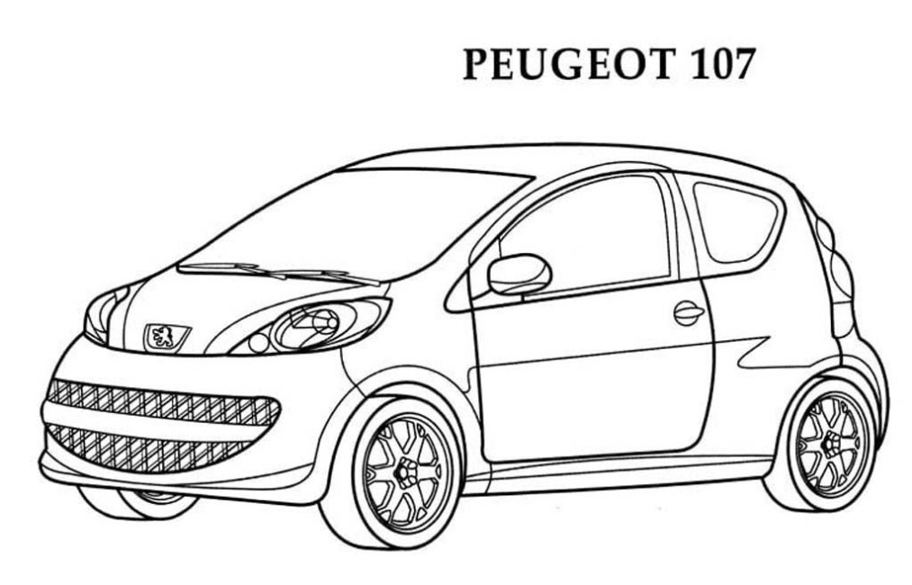 Peugeot 407 Kleurplaat