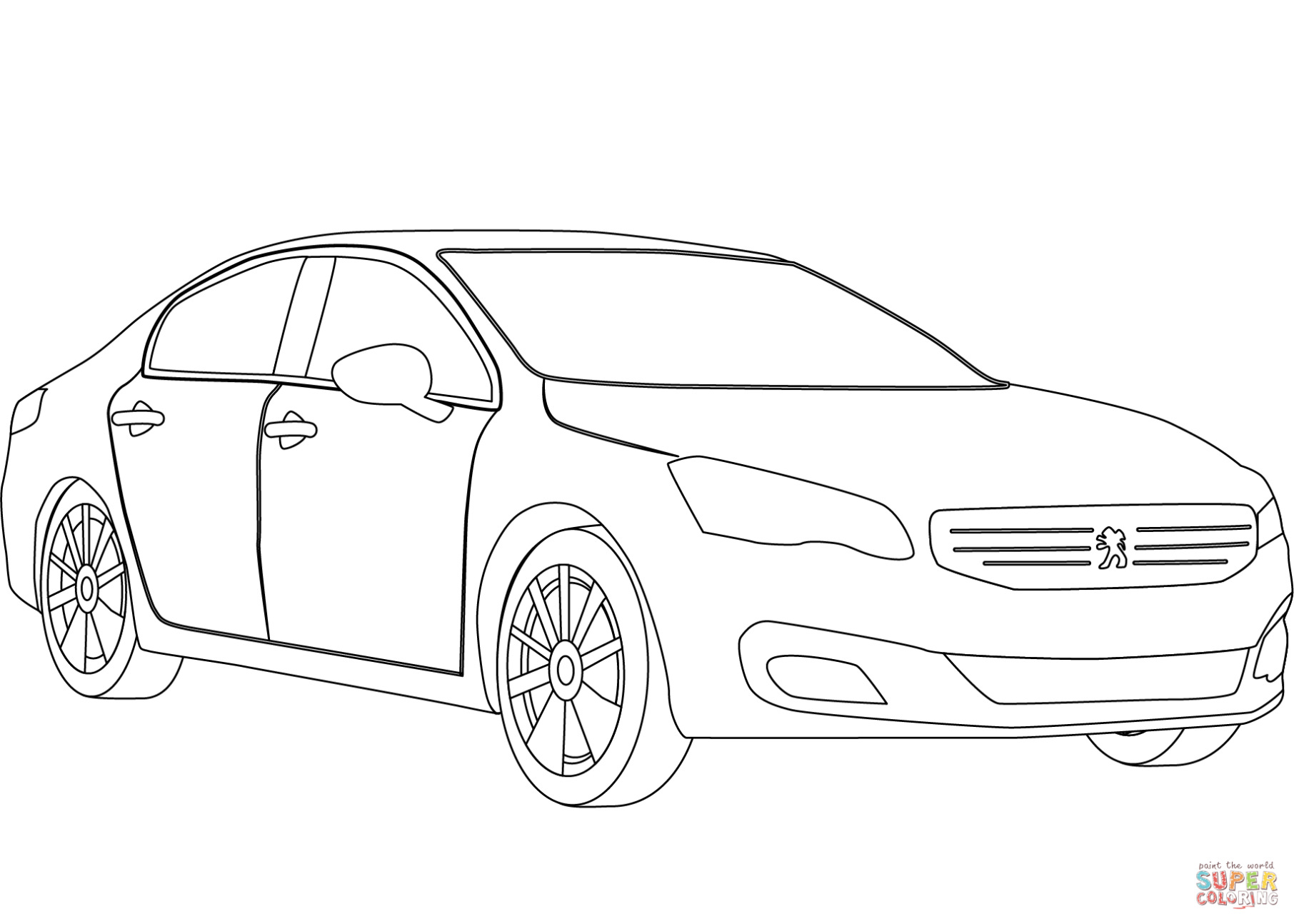 Peugeot Rcz Kleurplaat