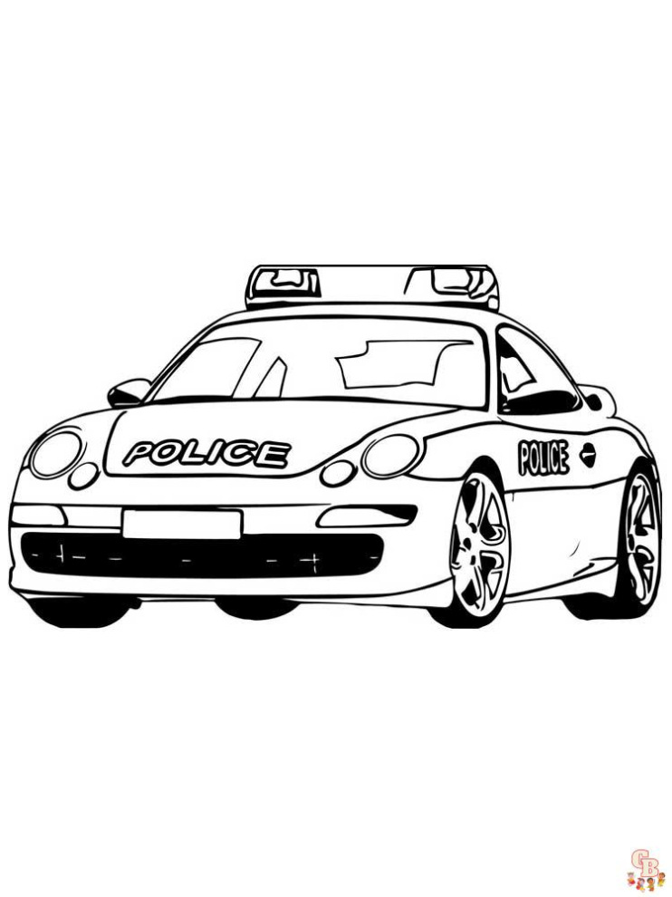 Politie Mercedes Kleurplaat
